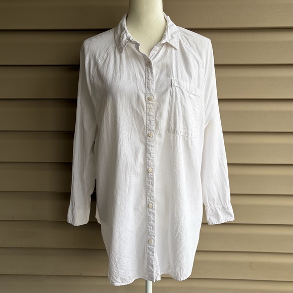 aerie Tops - •Aerie• Pool-to-Party Linen Blend Cover Up/Shirt - Size Small